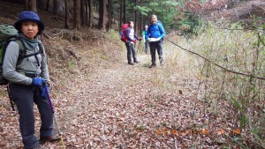 やっと林道に辿り着きました