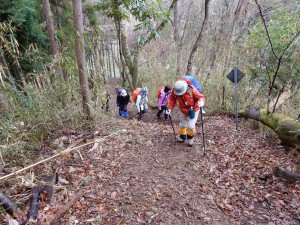 目標地点②へ入る尾根の末端を見つけました。