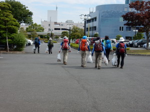 拾い集めたゴミは寄居町役場で回収してもらいます。