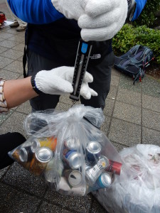 結局、ゴミのほとんどは街中で回収したものでした。