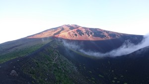 昨日は全く見られなかった景色も今日はバッチリ