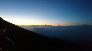 雲の上で迎える最終日の朝