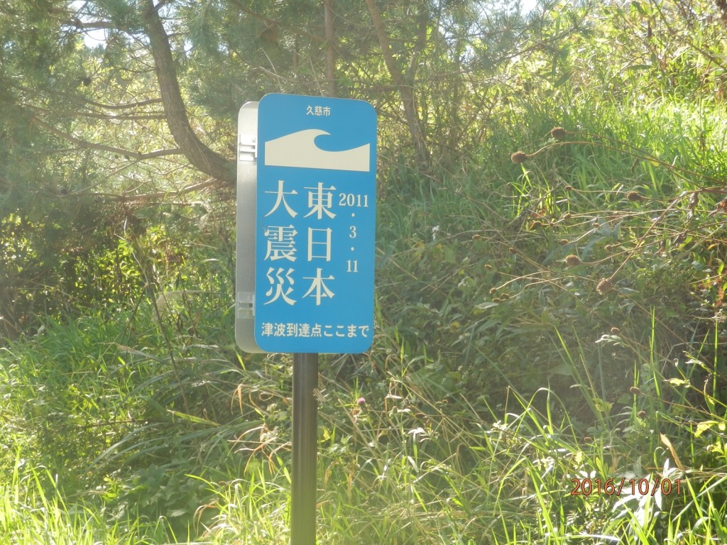 漁港から少し上の坂道です