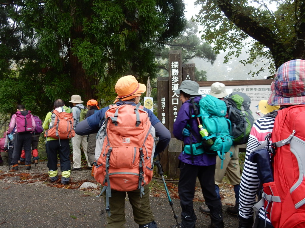 早速遊歩道に入ります