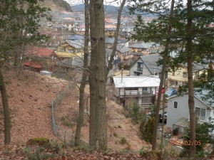 眼下には大きな団地です。